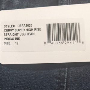 NWT Ladies Jeans Universal Standard Plus Size 18 Whitney High Rise